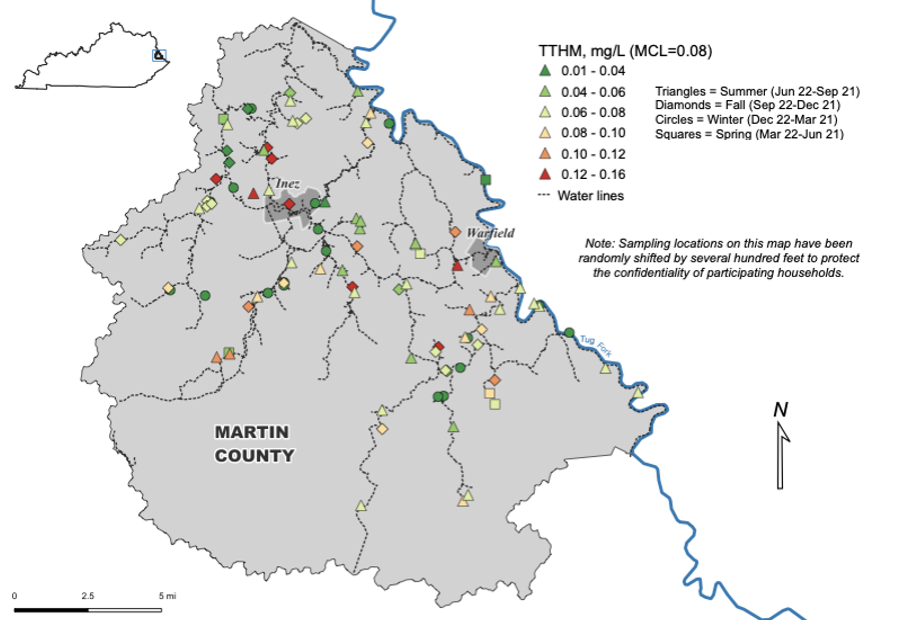 Martin County Community-Engaged Drinking Water Study Map