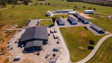 An aerial view of the UK Research and Education Center